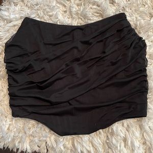 Black corset crop top